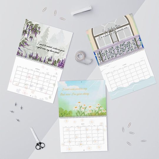 Discover Taylor Lyrics 2025 Calendar