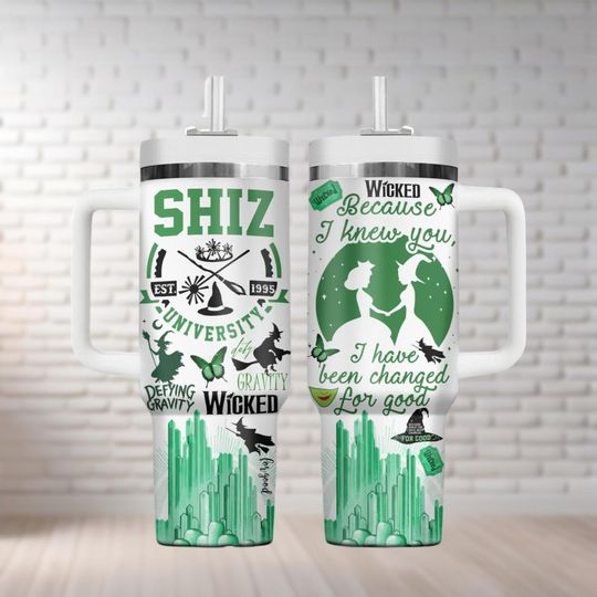 Discover Wicked Tumbler 40Oz, Wicked Movie Musical Tumbler Cup, Defying Gravity