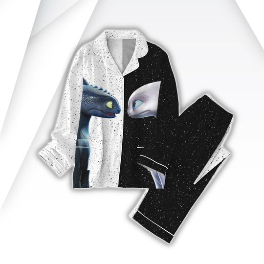 Discover Toothless Light Fury Pajamas Set, How To Train Your Dragon Pajamas