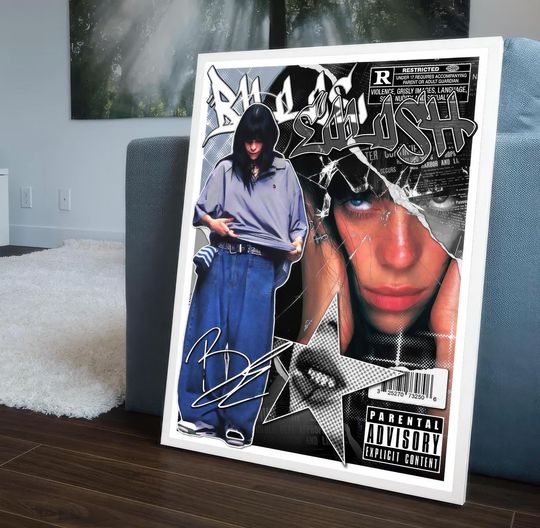 Discover Billie Eilish Poster, Gift for Billie Eilish Lover.
