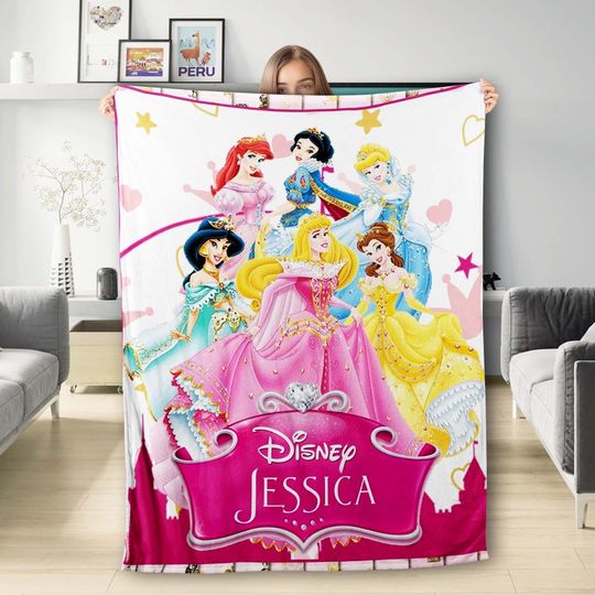 Discover Custom Name Princess Team Fleece Blanket