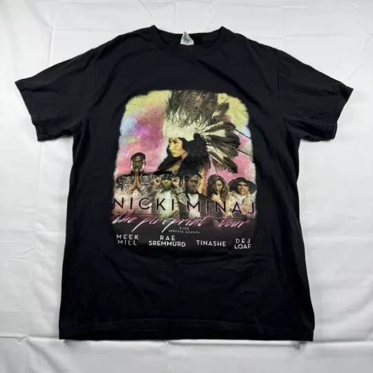 Discover Nicki Minaj THE PINK PRINT TOUR Double Sided Print T-Shirt