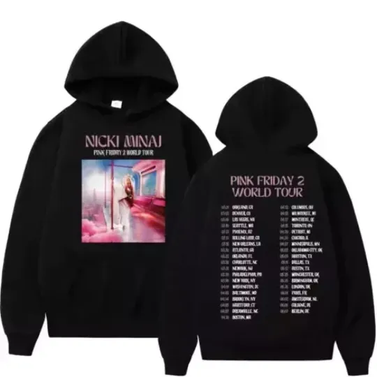 Discover Rapper Nicki Minaj Pink Friday 2 World Tour Hoodie