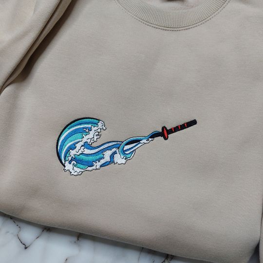 Discover Embroidered Anime Sweatshirt