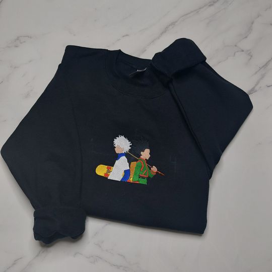 Discover Embroidered Anime Sweatshirt