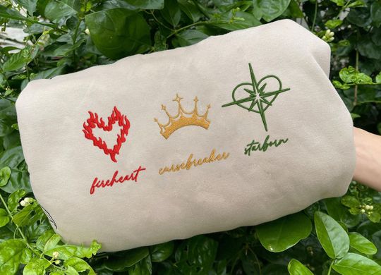 Discover Sjm Books Embroidered Sweatshirt, ACOTAR Throne Of Glass