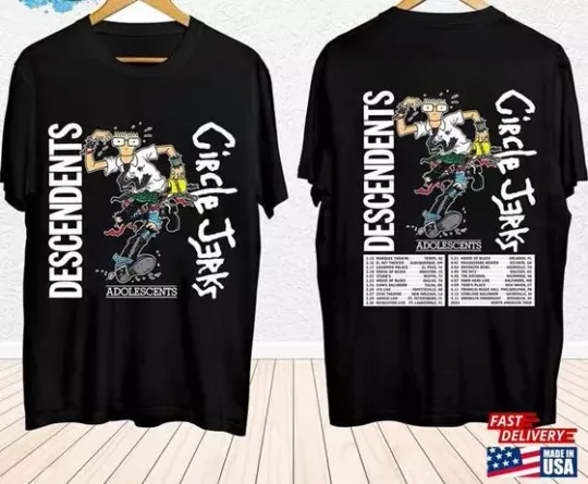Discover Descendents 2024 Tour Shirt Band Fan Concert For tshirt