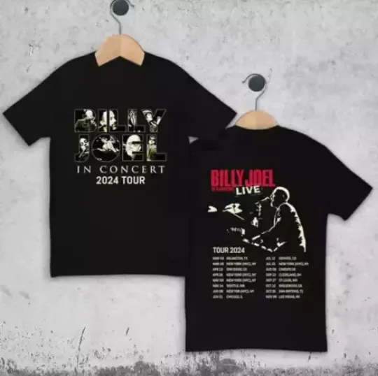 Discover Billy Joel In Concert Music Tour 2024 T-shirt