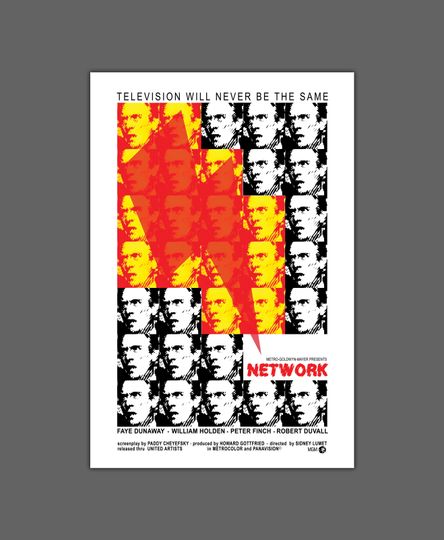 Discover Network (1976) - Movie poster design Premium Matte Vertical Poster