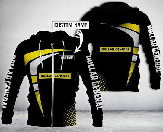 Discover Personalized Dollar General 3D Zip Hoodie, Dollar General Zip Hoodie HD58812