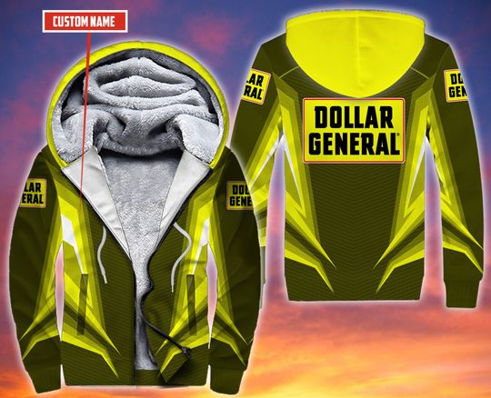 Discover Personalized Dollar General Yellow Custom 3D Fleece Hoodie, Hoodie HS2052