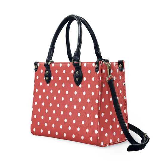 Discover Polka-Dot Print Leather Bag, Gifts for Her