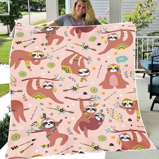 Discover Sloth Blanket - Sloth Fleece Blanket