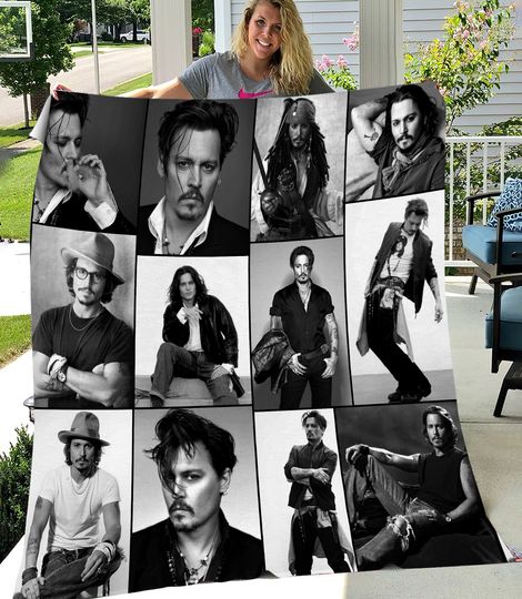 Discover 3D Printing Johnny Depp Series Soft Plush Blanket,Flannel Blanket Throw Blanket
