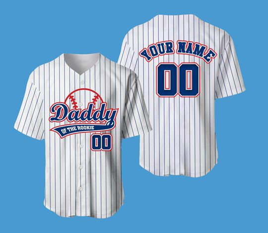 Discover Personalized Mommy Daddy Of the Rookie Baseball Jersey