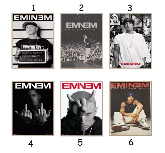 Discover Eminem Poster Rapper Music Album Poster  Gift Poster