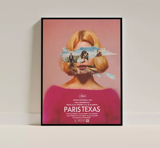 Discover Paris, Texas 1984 Movie Poster  Gift For Fans