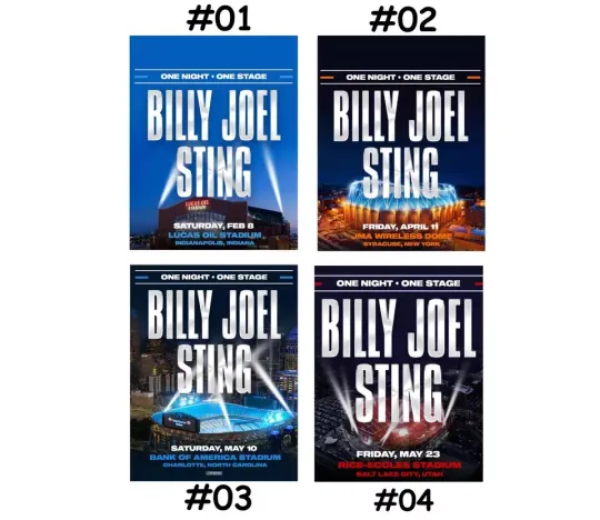 Discover Billy Joel & Sting Concert 2025 Poster