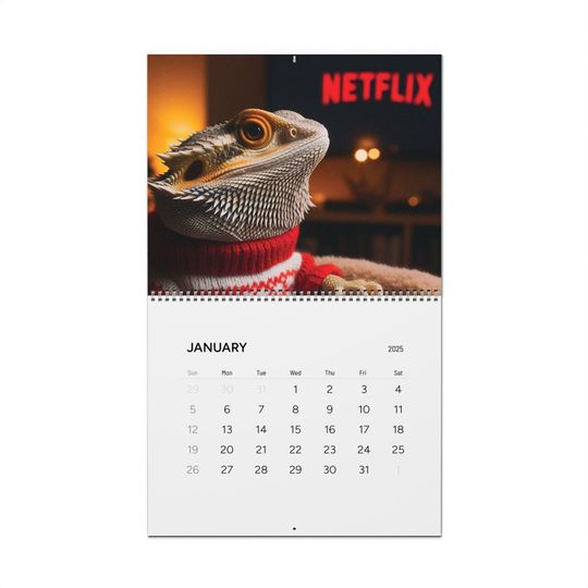 Discover Calendar, Bearded Dragons Wall or Desk Calendar 2025