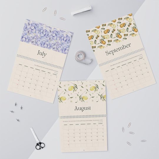 Discover 12 Bible Verses | 2025 Scripture Wall Calendar