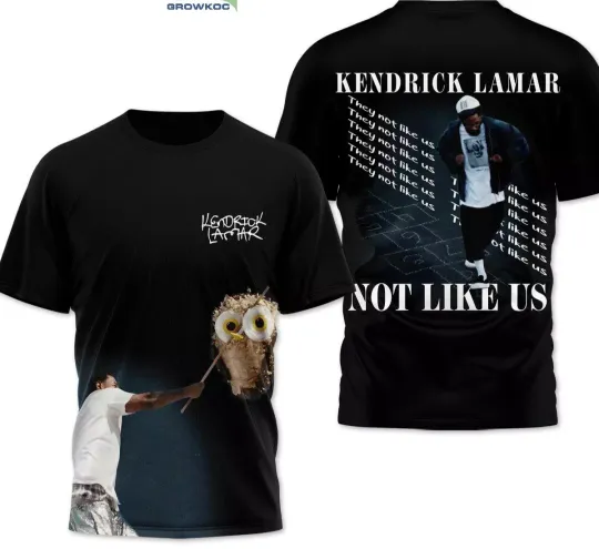Discover Kendrick Lamar Not Like Us New Release 2024 3D T-Shirt