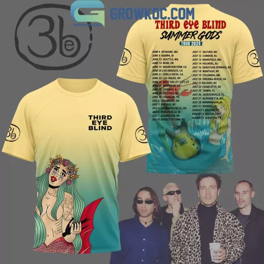 Discover Third Eye Blind Summer Gods Tour 2024 3D T-Shirt