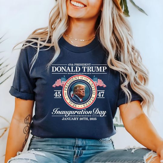 Discover 4th President Donald Trump T-Shirt, Inauguration Day Shirt, USA 2025 Shirt, Election Shirt, Trump Supporter Shirt