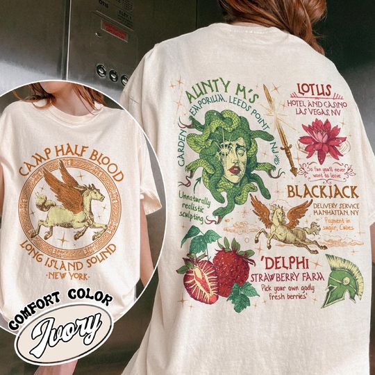 Discover Camp Half Blood Shirt,Camping Shirt,Half Blood Chronicles Branches Shirt, Camp Half Blood 13 Cabins