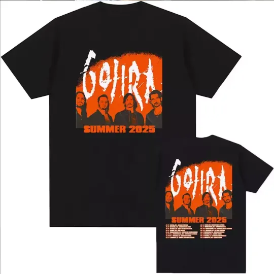 Discover Gojira Summer 2025 Tour T-Shirt For Fans S-3XL Double Sided Gift Fans