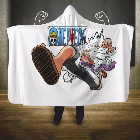 Discover Luffy Gear 5 Nika Hooded Blanket