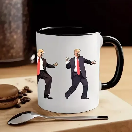 Discover Donald Trump Dancing Funny Ceramic Coffee Mug Cup