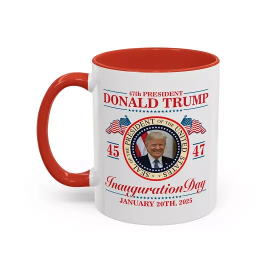 Discover Donald Trump 45th & 47th President Inauguration Mug January 2025 Commemorative