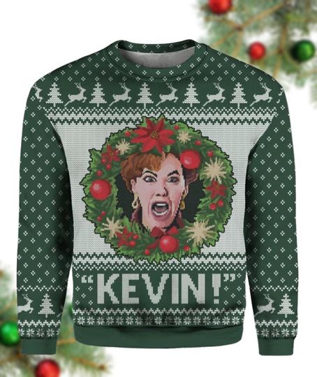 Discover Kevin Home Alone Christmas Ugly Sweater, Home Alone Movie Xmas Shirt, Comedy Movie Sweatshirt