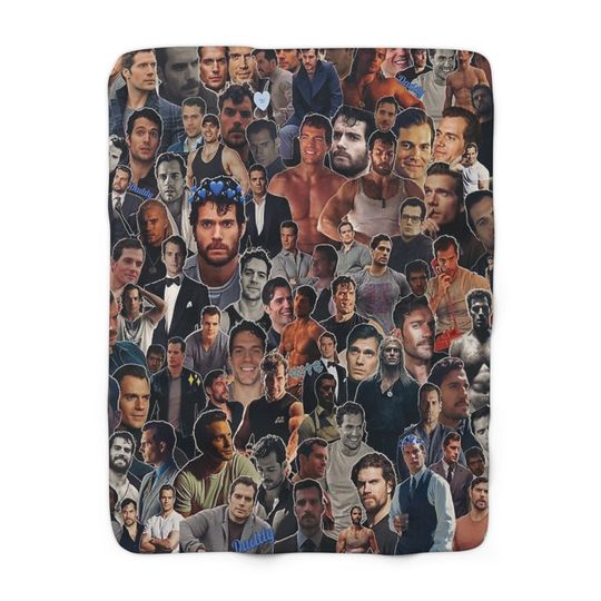 Discover Henry Cavill Collage 9 Fleece Blanket