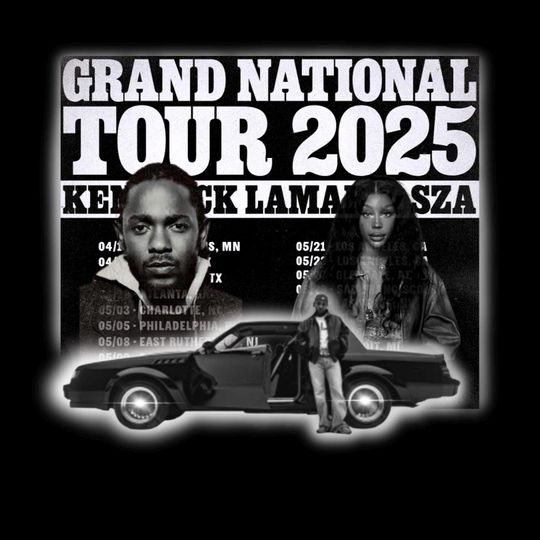 Discover Kendrick Lamar and Sza 2025 Tour, Grand National Tour Poster