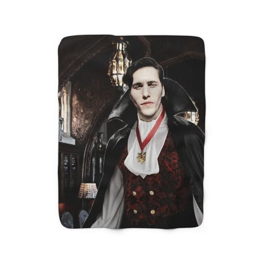 Discover Vampire Jerma Sherpa Fleece Blanket