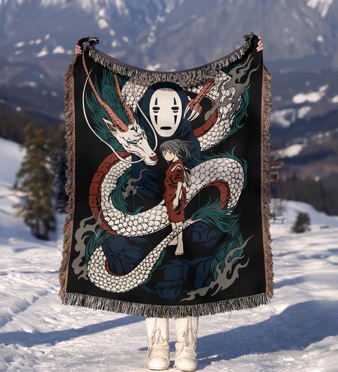 Discover Anime Hand Woven Cozy Blanket, Manga Woven Blanket, Suitable As Snuggle Blanket MG095
