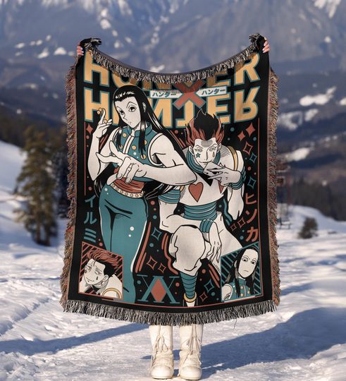 Discover Anime Hand Woven Cozy Blanket, Manga Woven Blanket, Suitable As Snuggle Blanket MG100