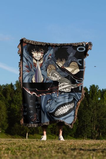 Discover Anime Hand Woven Cozy Blanket | Manga Blanket | Suitable As Snuggle Blanket MG