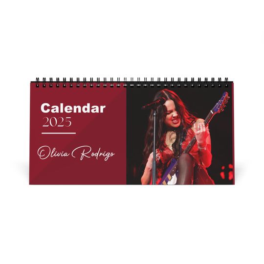 Discover Olivia Rodrigo 2025 Desk Calendar | Pop Star Gift | Sour Album Art | Music Lover Gift |