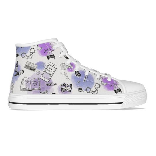 Discover Olivia Rodrigo Inspired Women's Canvas Shoes, Olivia Rodrigo Merch, GUTS album, SOUR album