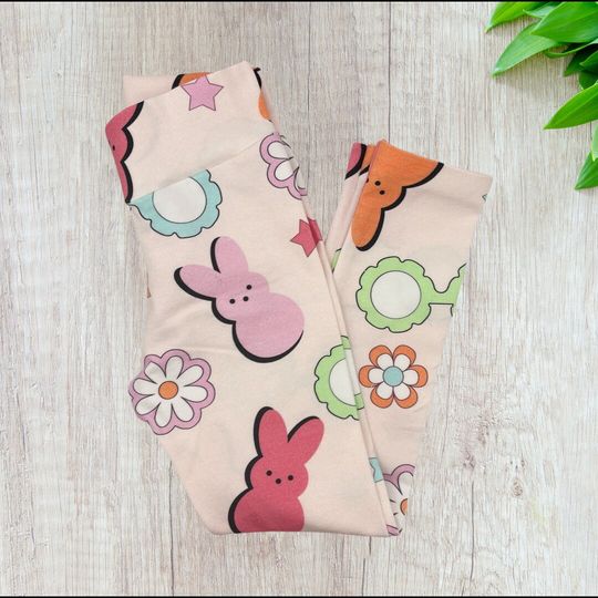 Discover Girl Peep Easter Leggings