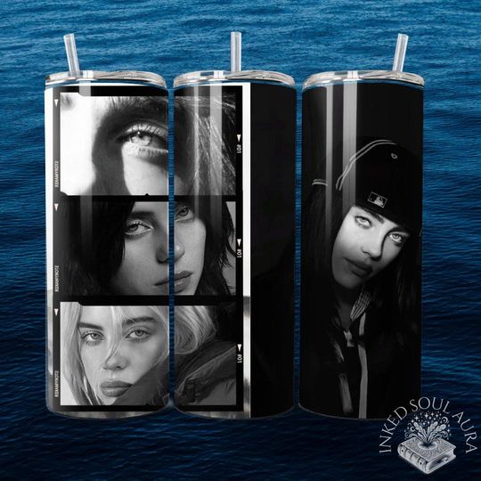 Discover Celebrity Billie Ocean and Eyes Tumbler with lid and straw