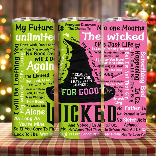 Discover Witch Changed For Good 20oz Skinny Tumbler, Witches Movie 20oz Tumbler, Witches Tumbler