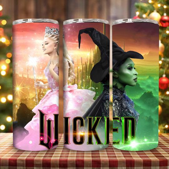 Discover Pink Goes Good With Green 20oz Skinny Tumbler, Witch Changed For Good Tumbler