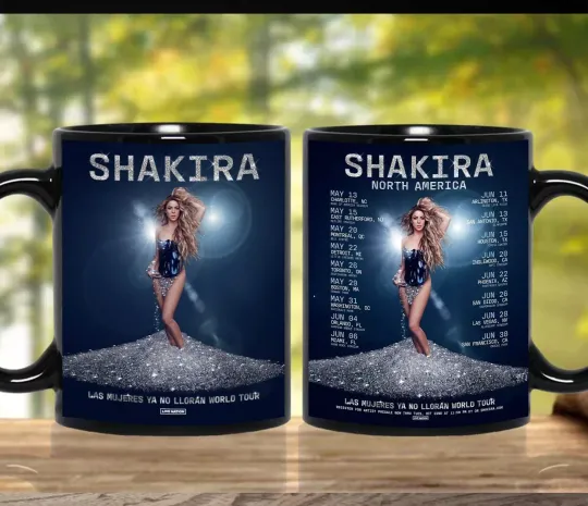 Discover Shakira North American Tour 2025 Coffee Mug