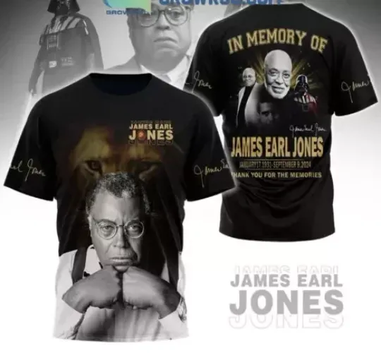 Discover James Earl Jones In Memory Of The Legend 2024 3D T-Shirt