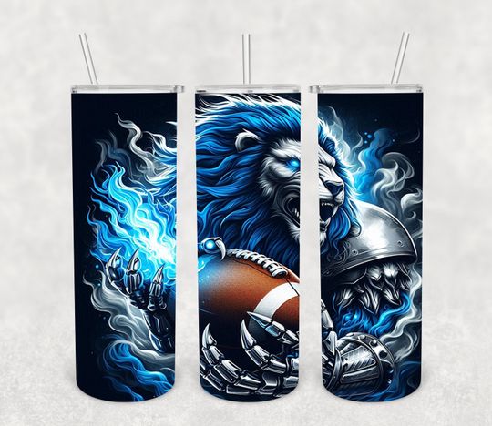 Discover Blue & Silver Lion  Sport 20oz Tumbler