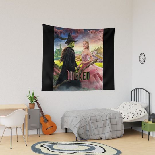 Discover Wicked Movie Tapestry, Gifts for Fan