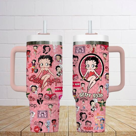 Discover Betty Boop 40oz Tumbler, Cartoon Character
